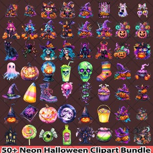 Irisierendes Geist Png Bundle, Kokette Halloween Png, Girly Halloween Png, Süßer Geist Png, Kürbis Png, Retro Neon Grafik Digital, Gruselige Jahreszeit