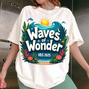 Waves Of Wonder VBS Ocean Christian Faith Camp 2025 Png, Scuba Png, Vbs Crew, VBS 2025, Bible Verse, Christian Sublimation