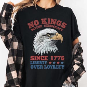 No Kings In America Eagle 4th Of July Png, America Since 1776 No Kings Png, No Kings DayPng, Anti Fascism Png, Democracy Png, Political Png
