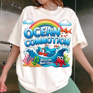 Diving into Noah&#39;s Flood VBS 202B Kids Camp Ocean Commotion Png, Bible Summer Camp Magnified Digital, Vacation Bible School Design, Vbs 2025