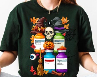 Happy Halloween ER Nurse Png, Halloween ICU Nurse Png, Spooky Nurse, Nursing Halloween Png, Pharmacology Png, Fall Nurse Png Sublimation