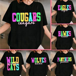 Sport mascot preppy bundle png, Neon sport mascot Png, Mascot eagles PNG, mascot lions png, wildcats png, Preppy Mascot PNG, Preppy mascot