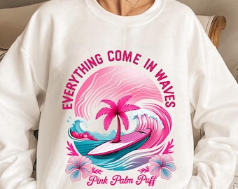 Summer Flamingo Palm Tree Png, Tropical Vibes (Digital Design)