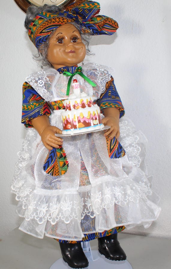 African American  "Granny the Baker"  Doll 18"  (#111)
