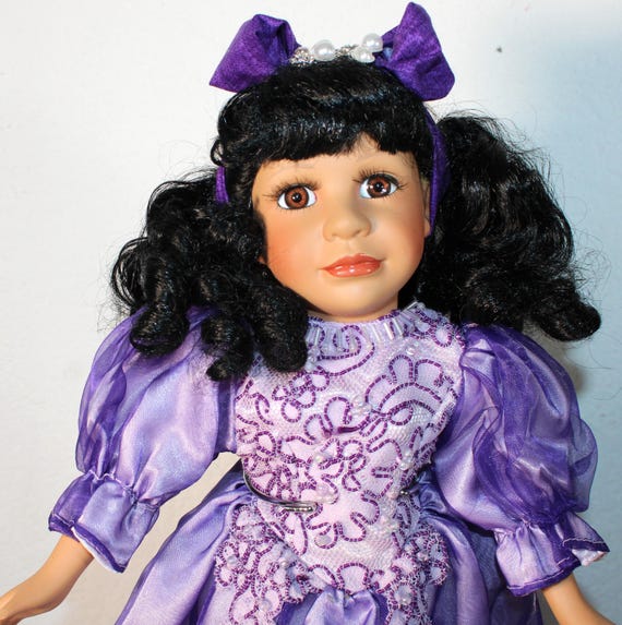 African America Porcelain Doll 16" (DIASIA) #114