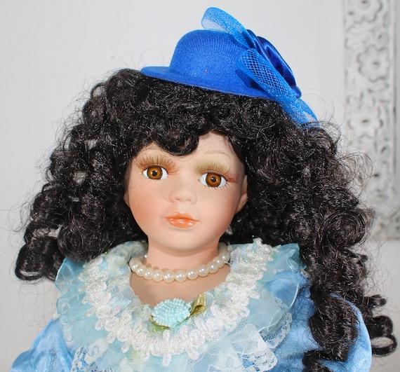 Multi Racial Porcelain Doll 16" (JaMia) #62