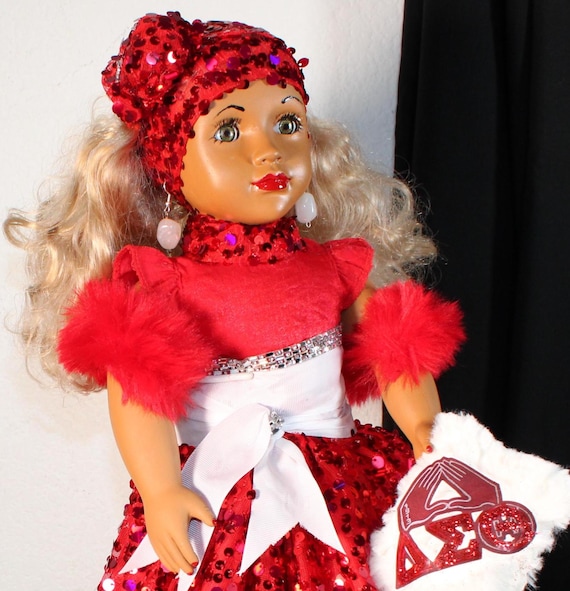 African American SOROR (DELTA) Doll 18" KeKe #102