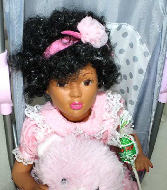 African American Porcelain Doll 16" (SAMORAH) #78