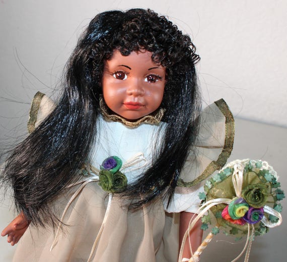African American Porcelain  Doll 13"  KENYAH  #106