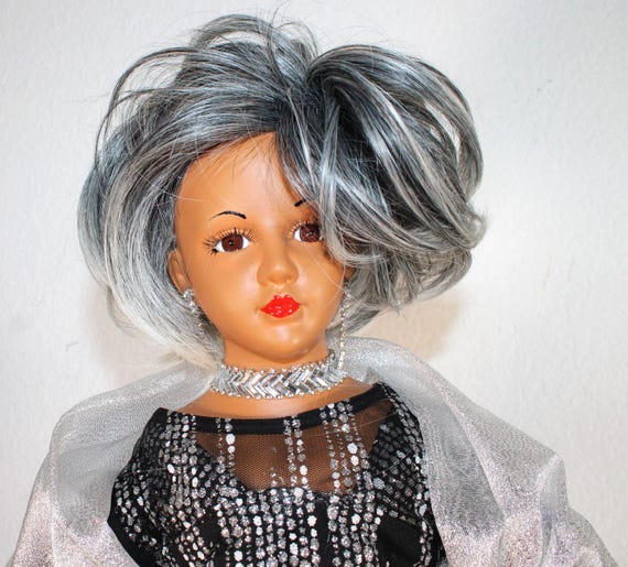 African American Porcelain Doll 28" (TANZY) #126 (LG)