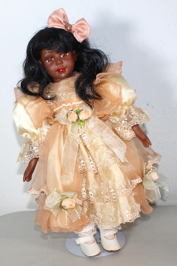 African American Porcelain Doll 16" (ARRISA) #19