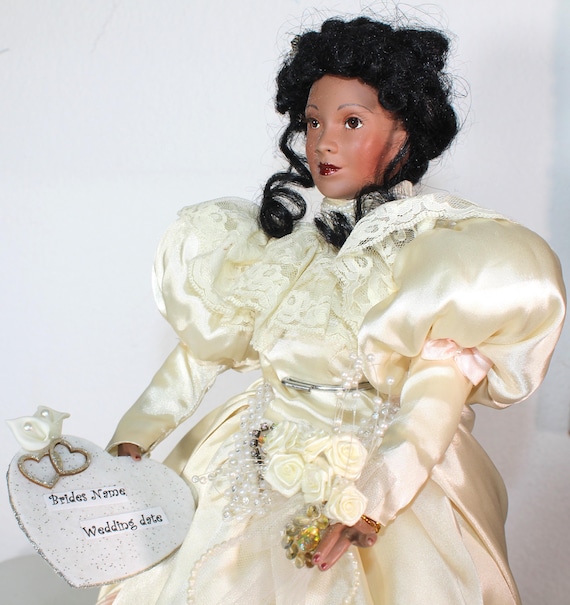 Victorian Porcelain African American Comemorative Bride Doll 18"  (JAZZ) #108