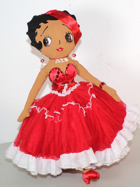 African American Soror Betty Boop Doll (DELTA SIGMA THETA) #27
