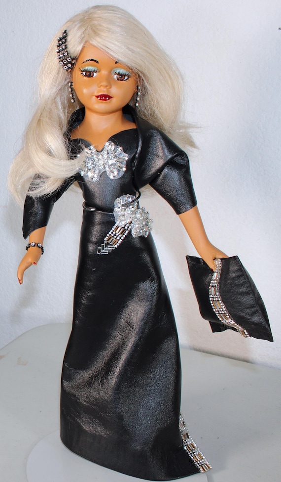 African American Porcelain Doll 17" (RUNWAY RANA) #146