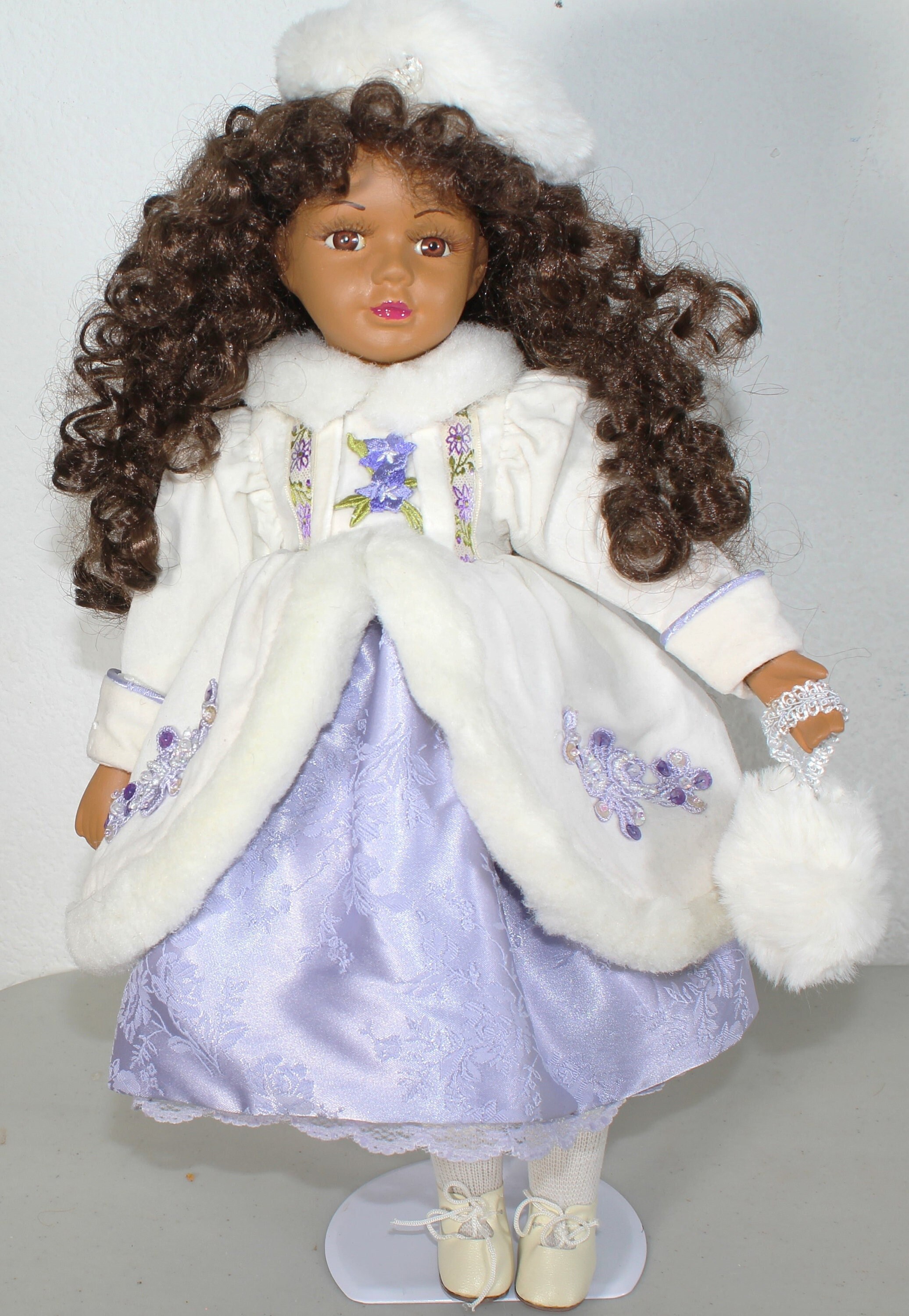 African American Porcelain Doll 16" (ANJALI) #68