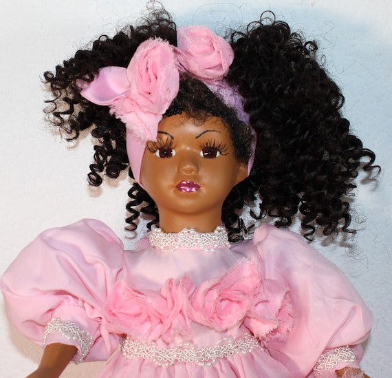 African American Porcelain Doll 18" (KASANDRA  ) #23