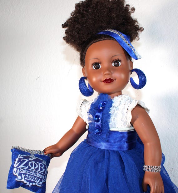 African American Soror Doll 18" (Zeta Phi Beta) #101