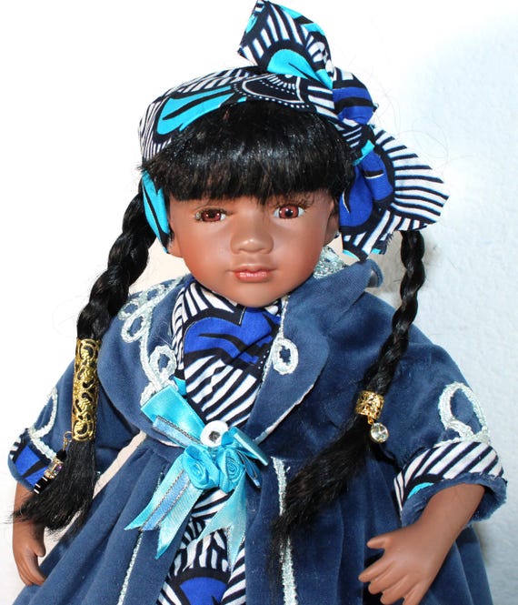 African American Porcelain Doll 18"  SHARIKAH  #127