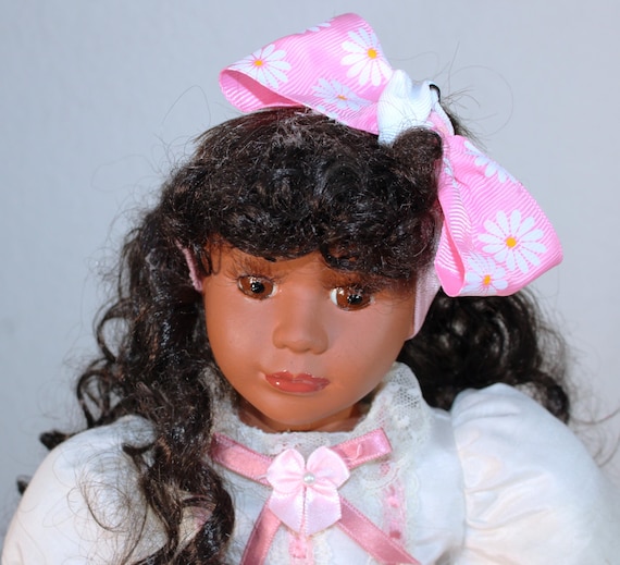 African American Porcelain Doll 16" NYLA #88
