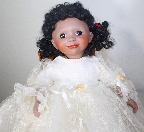Porcelain African American  Doll 10" (BINTA)  #15