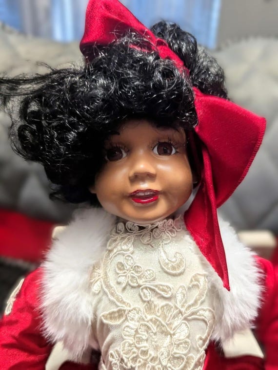 African American Porcelain  Doll 15" (AMARA) #109