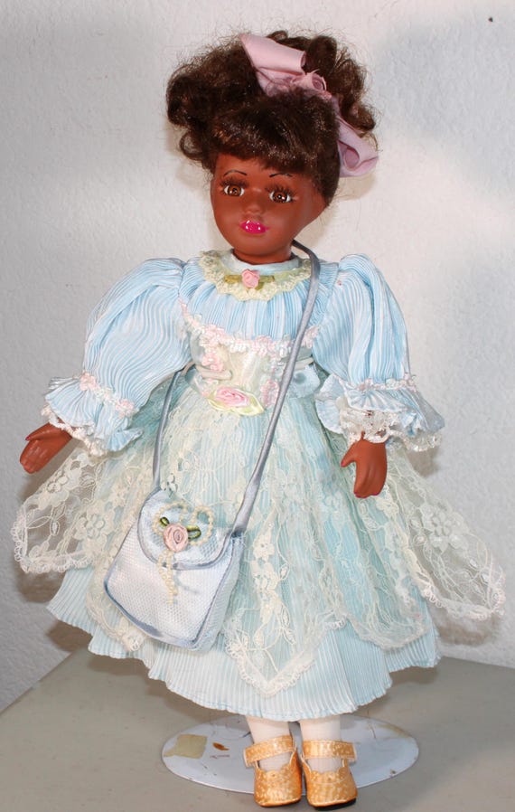 African American Porcelain Doll 16"  (DABRIA) #5