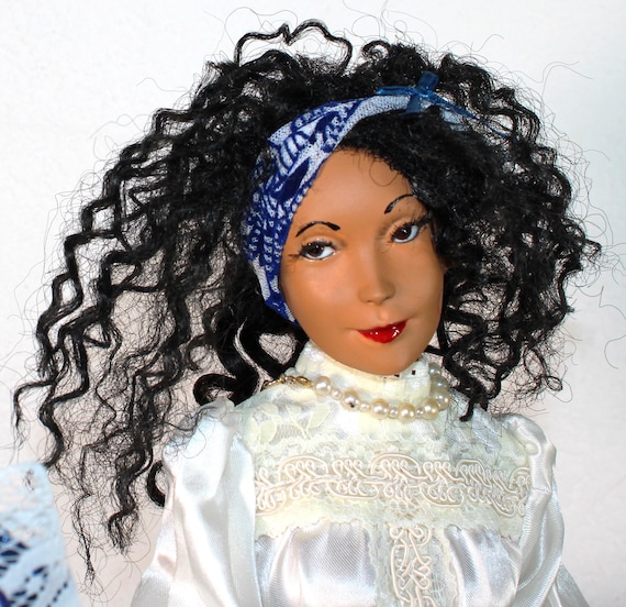 African American  Porcelain SOROR (ZETA) Doll  20"  (JAVANA) #124
