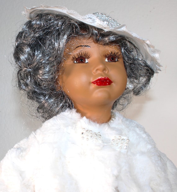 African American Porcelain Doll 21" (FIRST Lady on FIRST Sunday) # 148