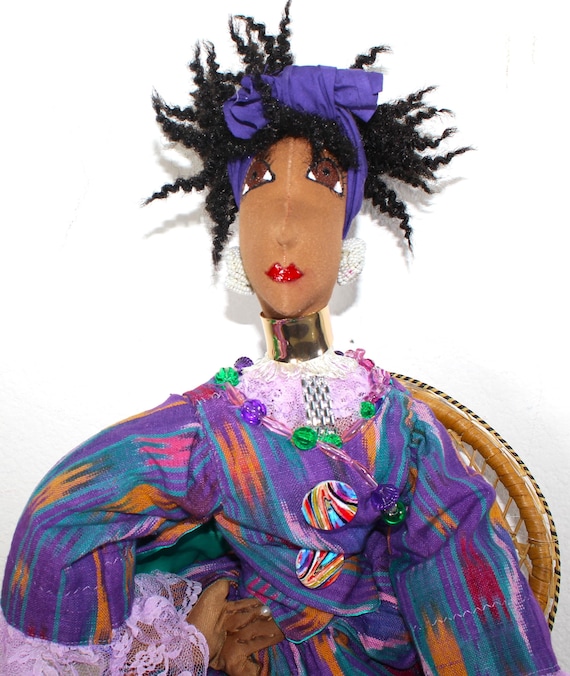 African American Folk Art Doll 36" (CHI) #83