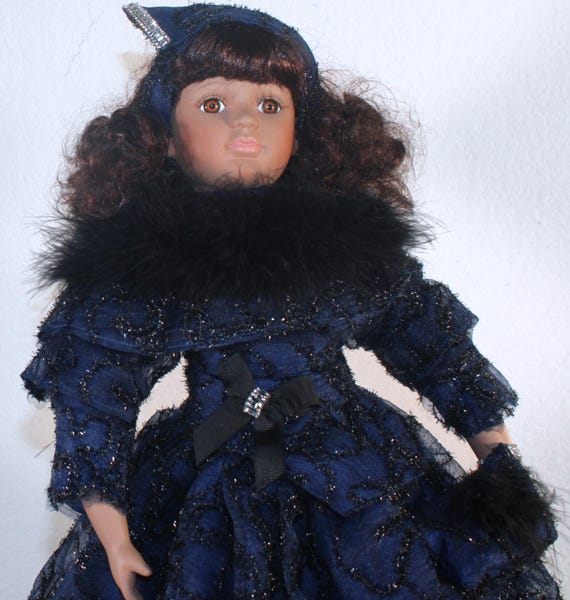 African American Porcelain Doll 22"(YASMIN) #81B