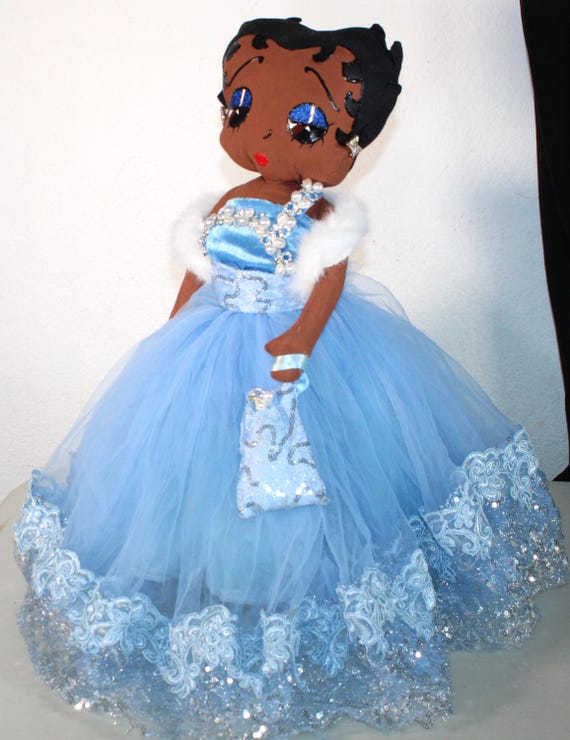 African American Betty Boop Doll 18" (BELLA BLEU) #80