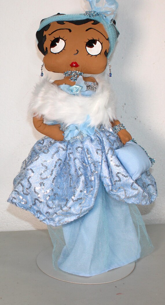 African American Betty Boop Doll 18" (BELLA BLEU) #142