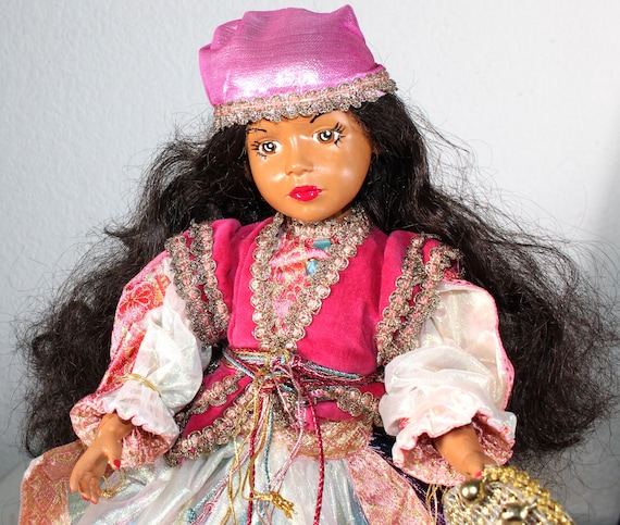African American Porcelain Doll 13" (GYPSY WOMAN) #108