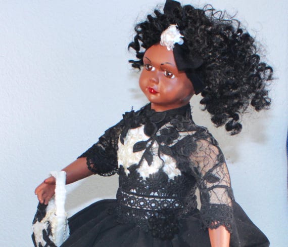 African American Porcelain Doll 18" (PAYTON) #116