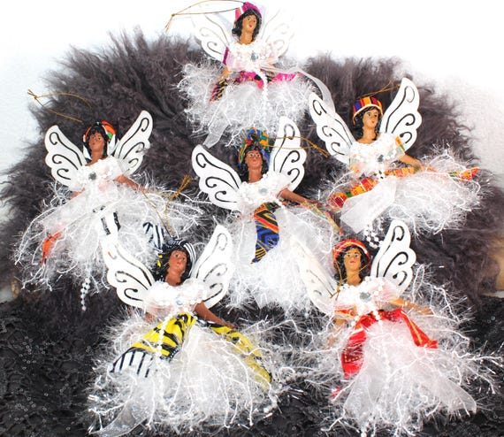 African American Fairy Angels Lot (6pc) #45