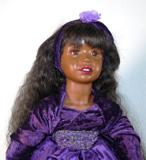 African American Porcelain Doll 21" (KAYLA) #109