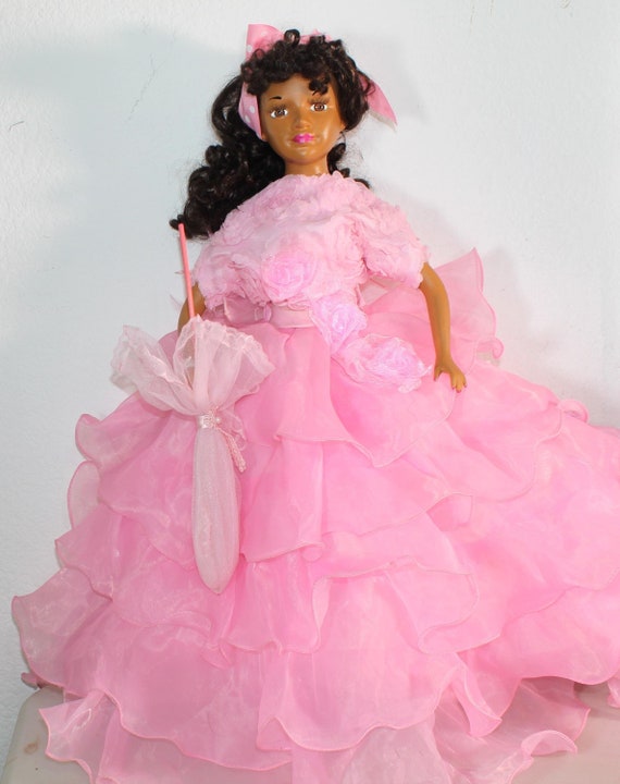 African American Porcelain Doll  24" (JULIANA) #15