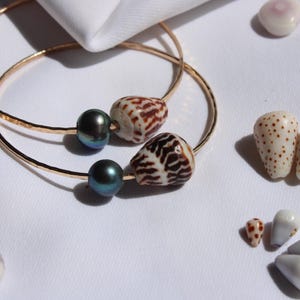 Chaldean Pearl Bangle