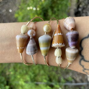 Custom Cone Shell Bangles 14K Gold Filled 14 Gauge