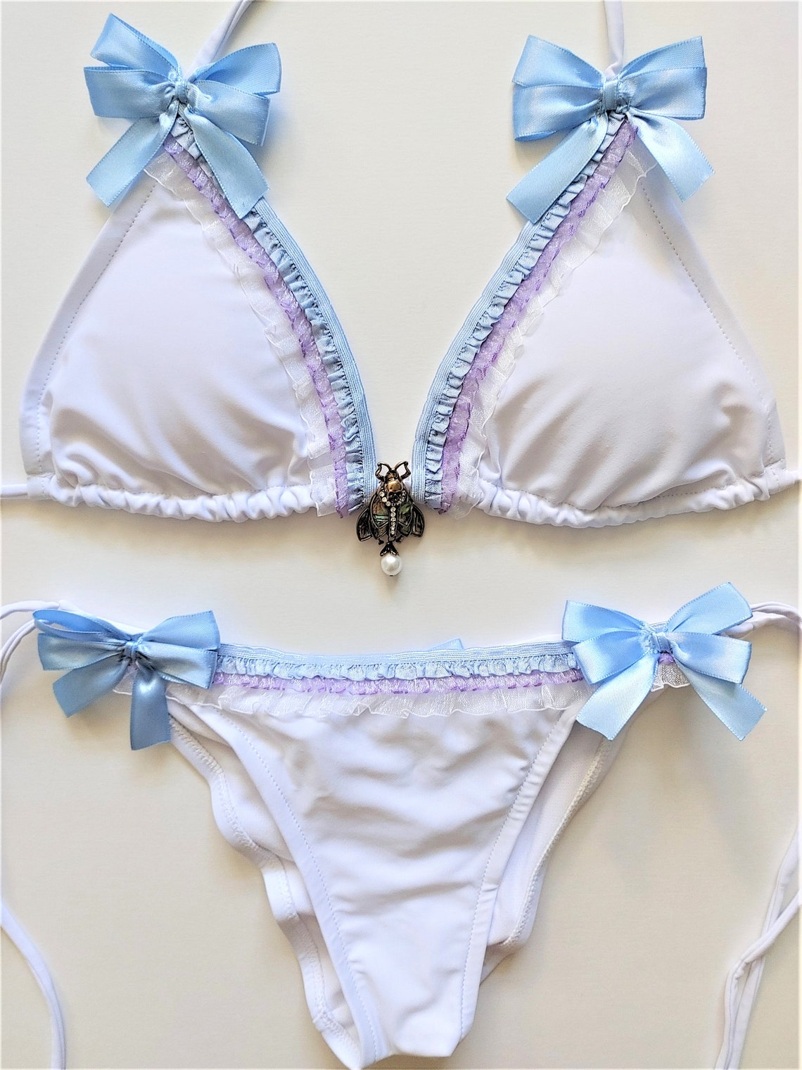 PASTEL GOTH BIKINI Scrunch Bottom Brazilian Bikini Cheeky Etsy