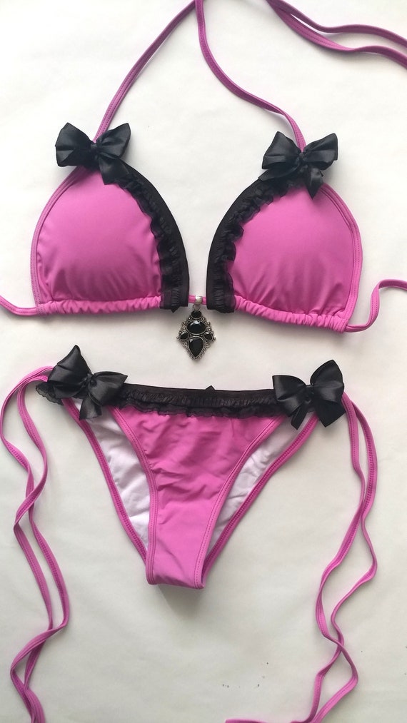 pastel goth swimsuit