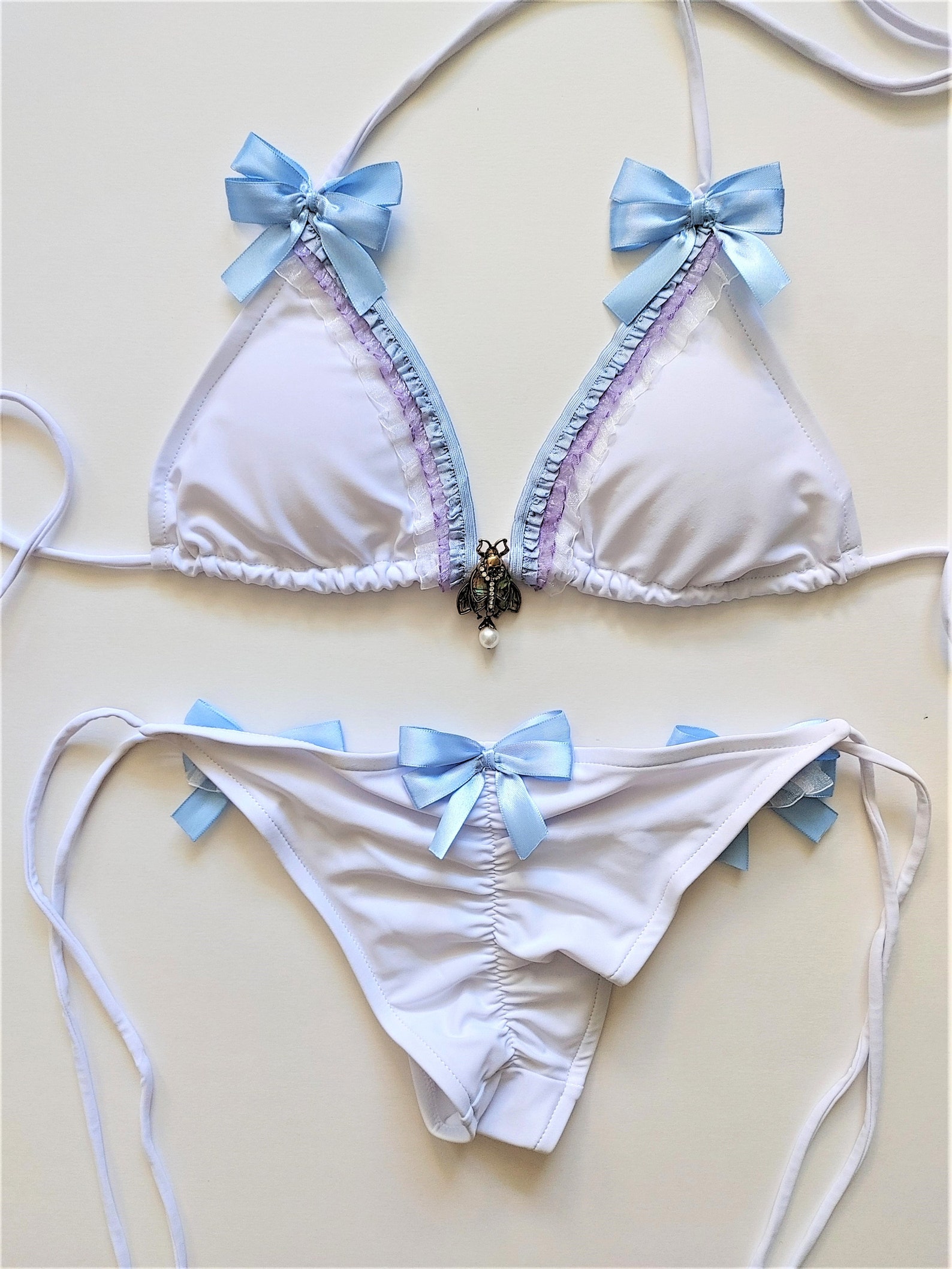 PASTEL GOTH BIKINI Scrunch Bottom Brazilian Bikini Cheeky Etsy