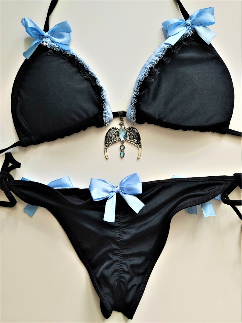 PASTEL GOTH BIKINI Scrunch Brazilian Bikini Gothic Horux Wicca Etsy