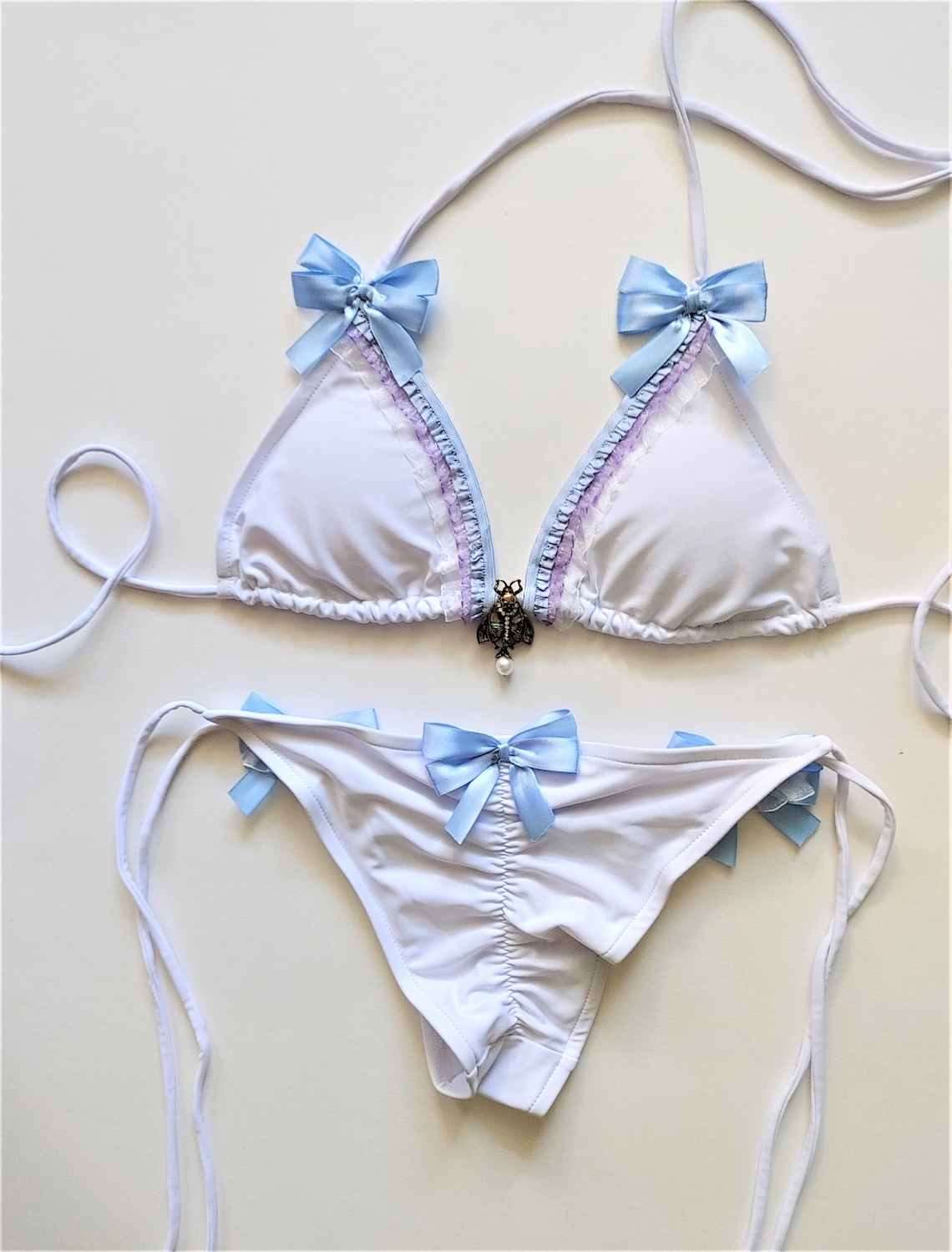 PASTEL GOTH BIKINI Scrunch Bottom Brazilian Bikini Cheeky Etsy