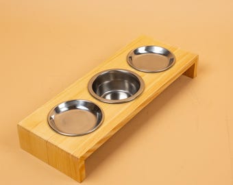 Distributeur de nourriture en bois pour animaux de compagnie, cadeau pour le propriétaire d'un animal de compagnie