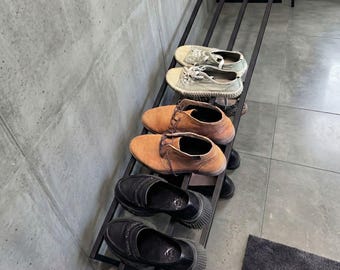 Low Shoe Rack, Simple Washable Entryway Organizer for Boots, Housewarming Gift Stepmom, European Boot Rack, Gift for Grandmother