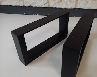 Metal Furniture Legs (2 Piece), Industrial Steel, Powder Coated