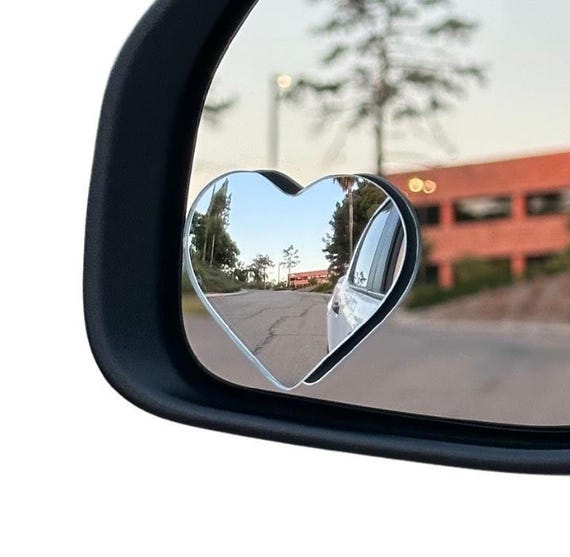 Heart Shaped Blind Spot Mirror Set (2 Pieces)