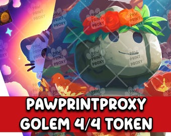 Golem 4/4 for MTG