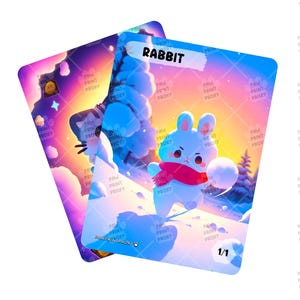 1/1 Rabbit Token for MTG